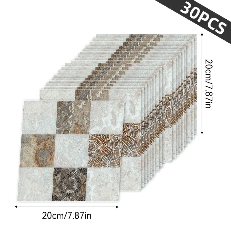Hign Concerned 30pc 3D Wallpaper Stickers PET Wall Decors