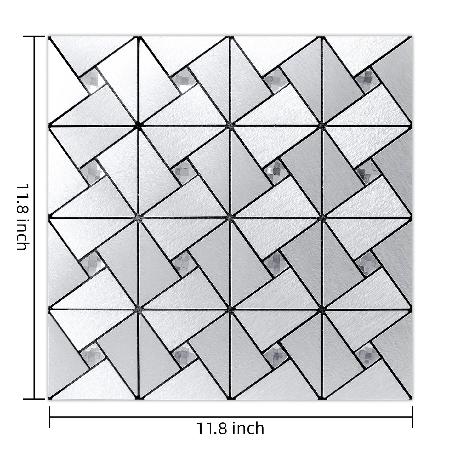 Art3d Peel And Stick Metal Mosaic Backsplash Tiles Decor