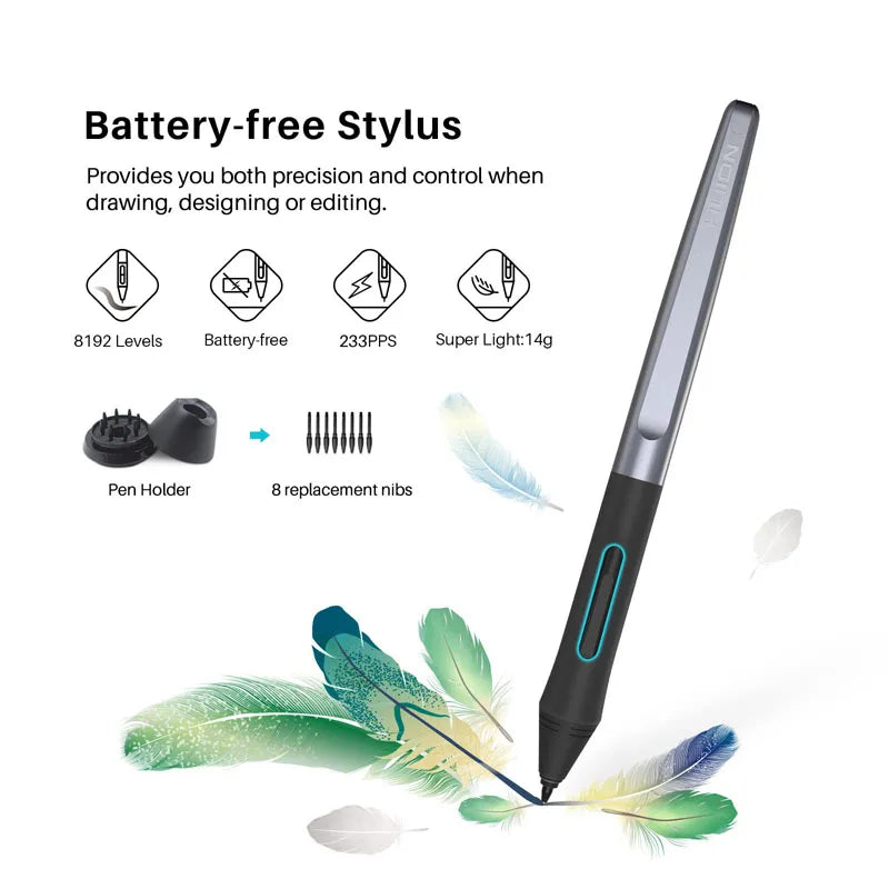 Huion Inspiroy H1060P Graphics Tablet Batteryless Stylus