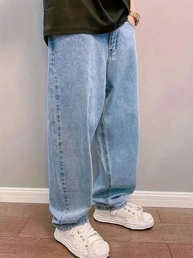 CN Guangdong Oversize Baggy Jeans For Men Loose Straight