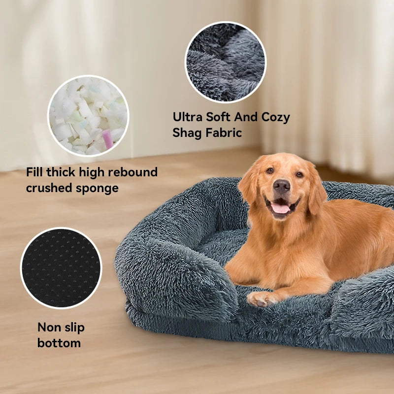 Jiangsu Thickened Orthopedic Dog Bed With Egg Sponge Cover