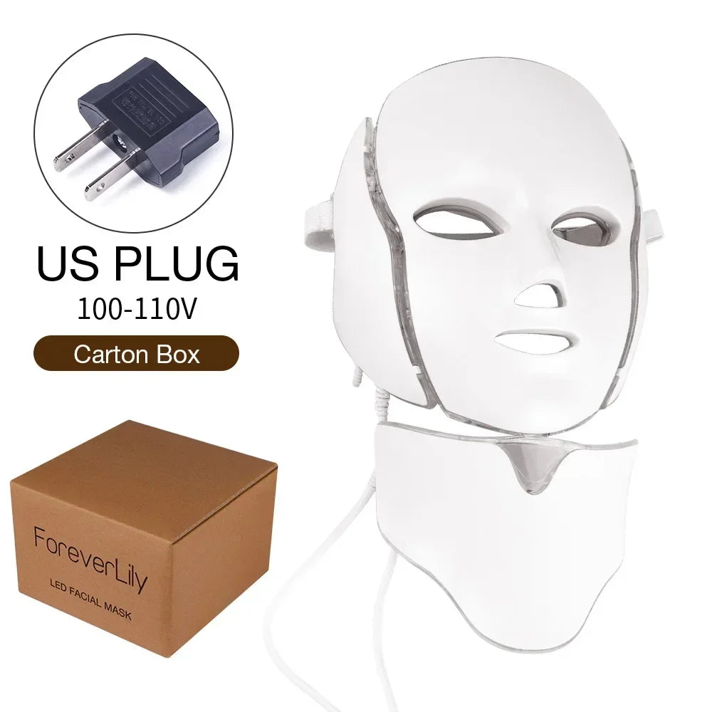 Foreverlily LED Facial Mask For Neck Rejuvenation Skin