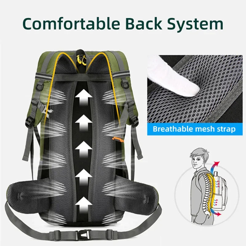 Scione Travel Backpack Waterproof Hiking Mountaineering Bag