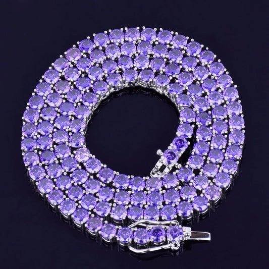 GrandAvenueStore Aokaishen Hip Hop Necklace Cubic Zirconia