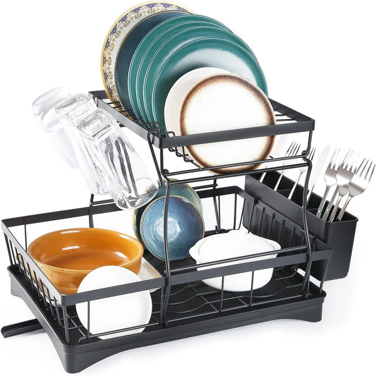 Hign Concerned Two Tier Stainless Steel Dish Drying Rack