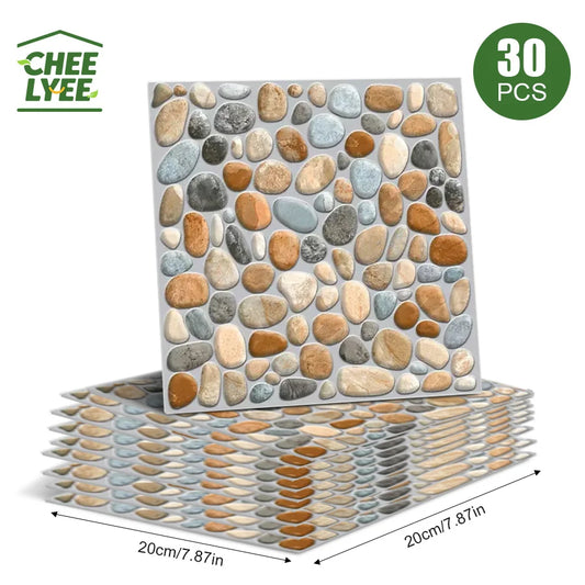 Hign Concerned 30pc 3D Wallpaper Stickers PET Wall Decors