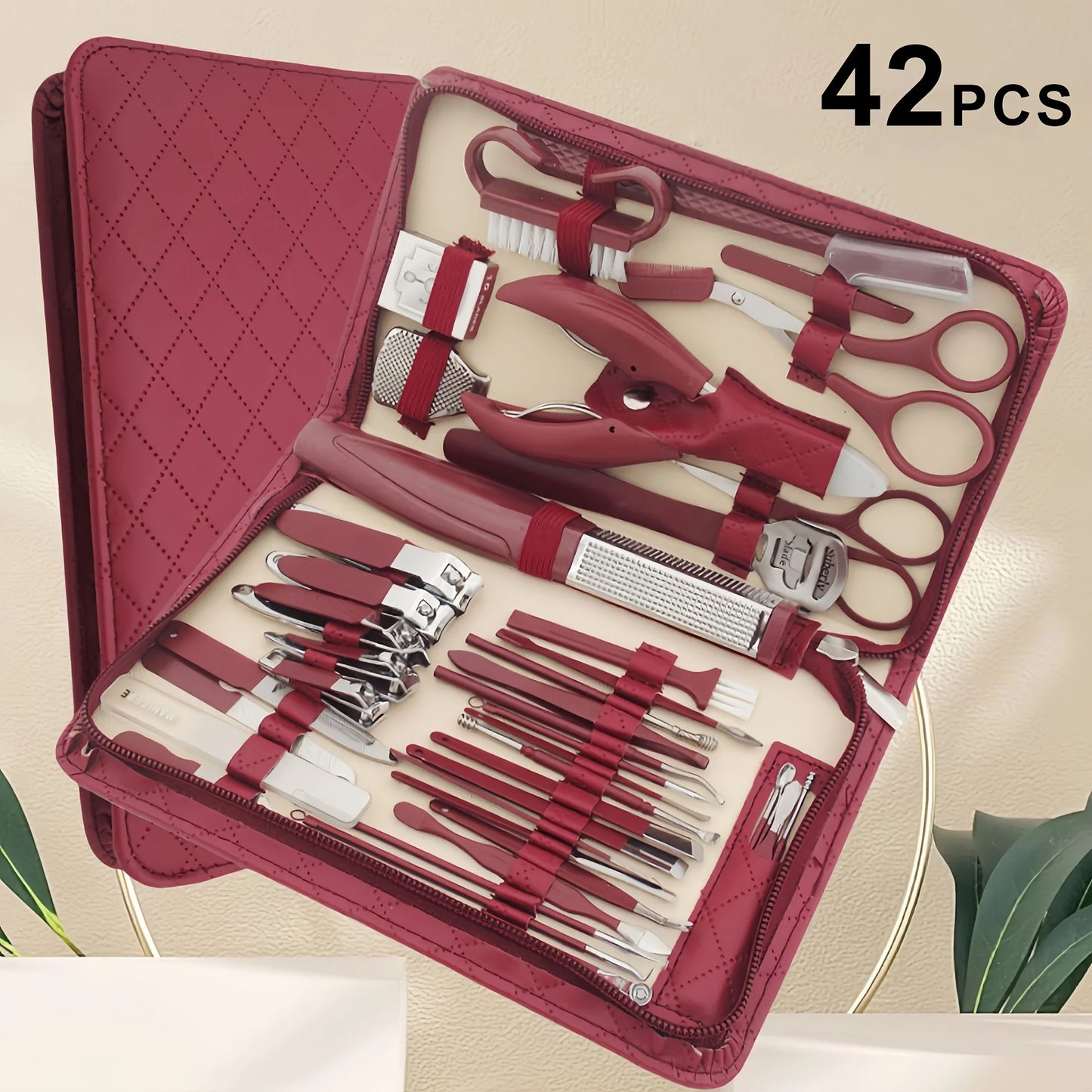 Hign Concerned 42 In One Stainless Steel Nail Clipper Set