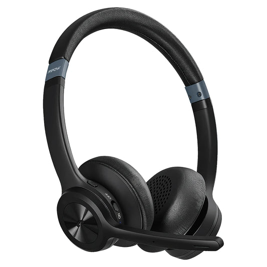 MPOW HC9 Bluetooth 5.3 Headset With Noise Cancelling Mic