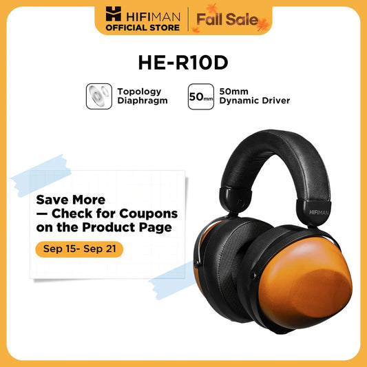 Hifiman HE R10D Dynamic Topology Over Ear Headphones