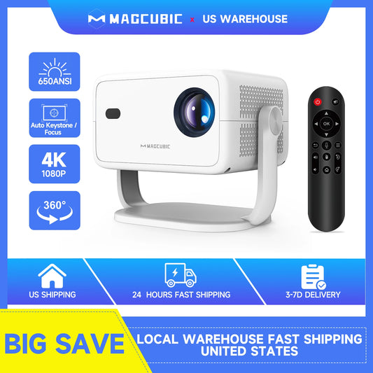 Magcubic 650ANSI Android WiFi6 Auto Focus Projector