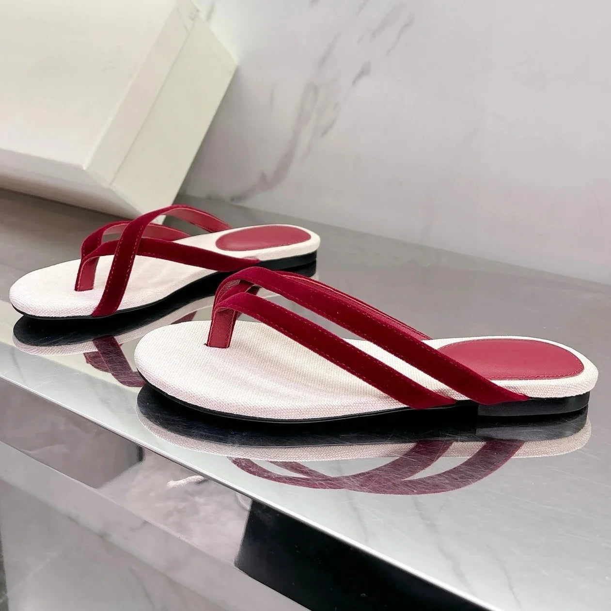Guansiyao Patent Leather Open Toe Slingback Heels Women