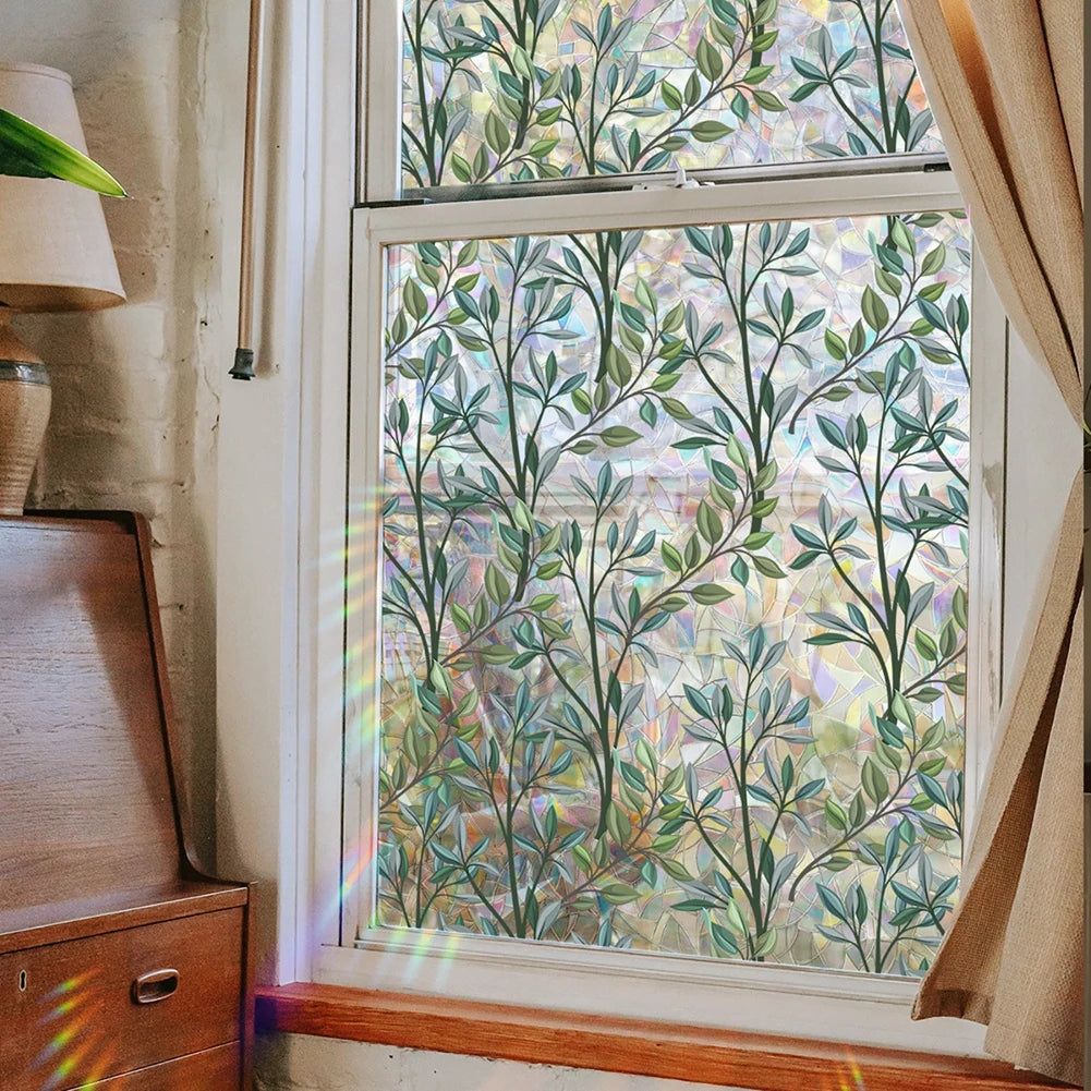 Feature Window Privacy Film Green Vine Leaves Clings