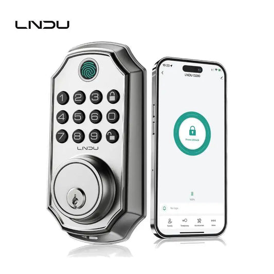 LNDU Smart Door Lock D280L Fingerprint Lock and Keypad