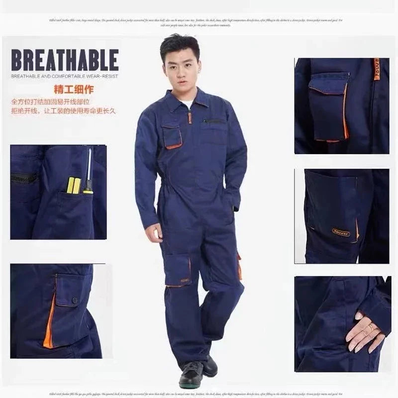 Guizhou Work Uniform Coveralls Welding Suit for Mechanics
