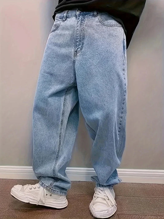 CN Guangdong Oversize Baggy Jeans For Men Loose Straight