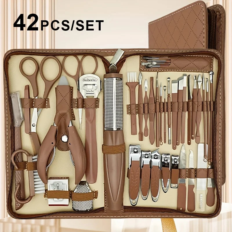 Hign Concerned 42 In One Stainless Steel Nail Clipper Set