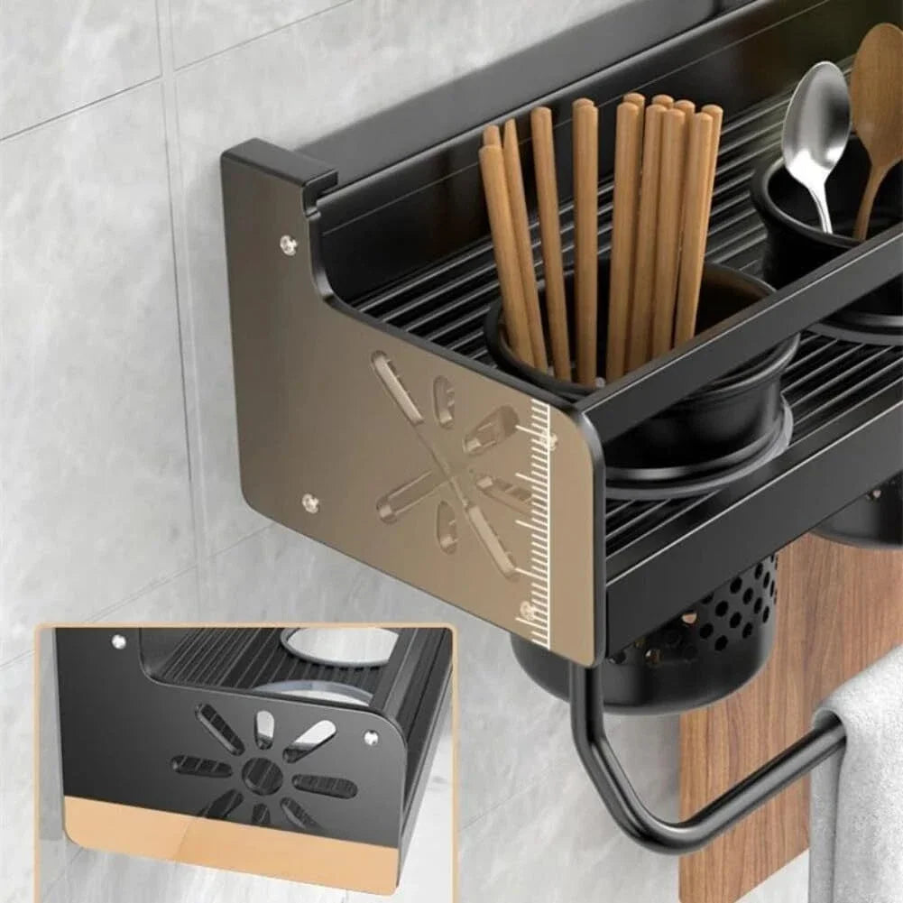 Hign-concerned Chemical Wall Mounted No Punch Spice Rack