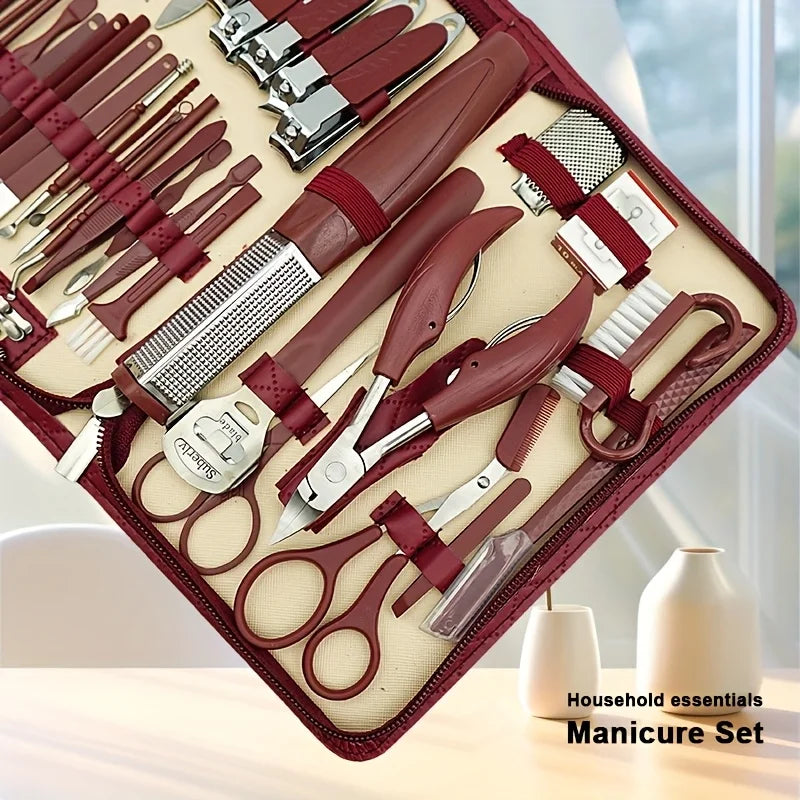 Hign Concerned 42 In One Stainless Steel Nail Clipper Set