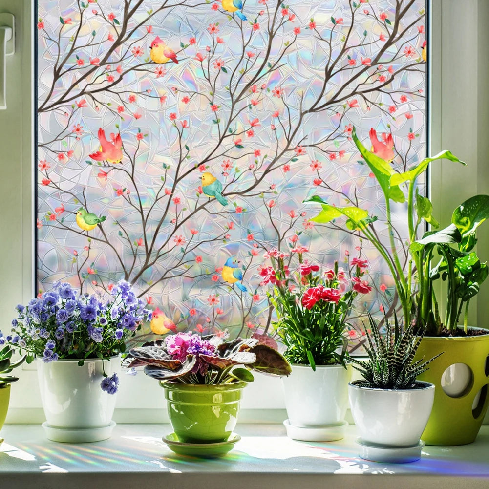 Feature Window Privacy Film Green Vine Leaves Clings