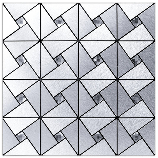 Art3d Peel And Stick Metal Mosaic Backsplash Tiles Decor
