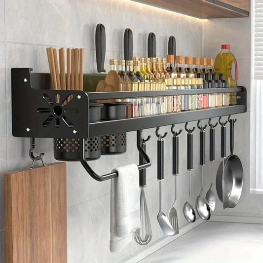 Hign-concerned Chemical Wall Mounted No Punch Spice Rack