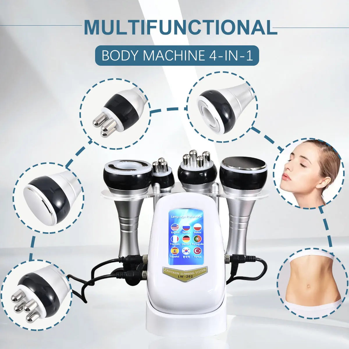 Amilibeauty 40K 4In1 Cavitation Body Slimming Machine