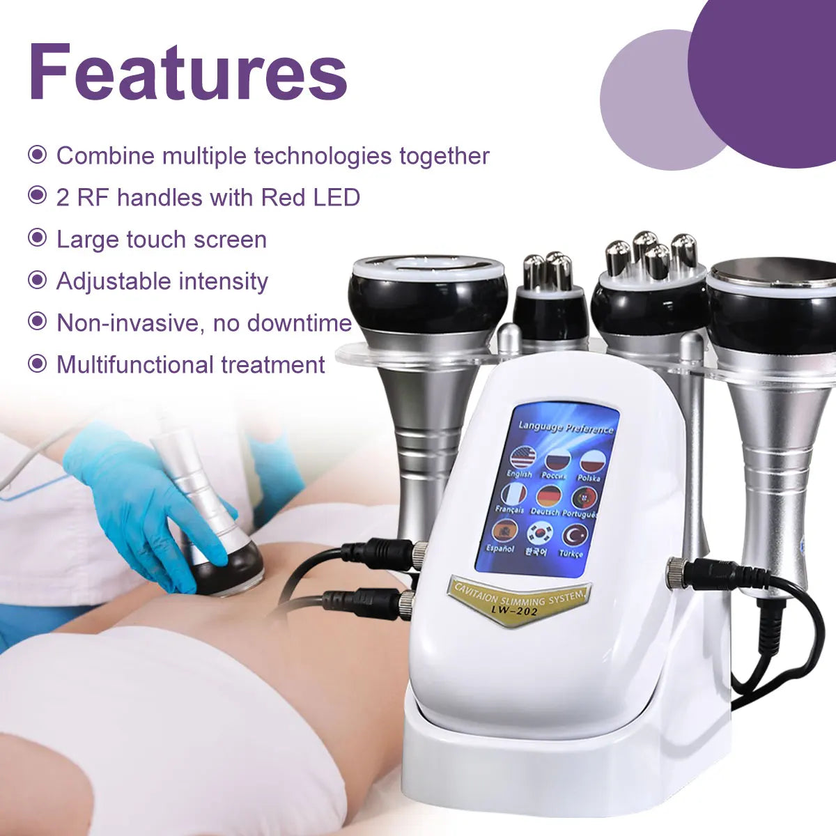 Amilibeauty 40K 4In1 Cavitation Body Slimming Machine
