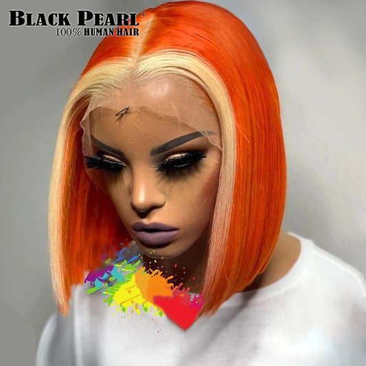 GrandAvenueStore Lace Front Bob Wig Human Hair Glueless