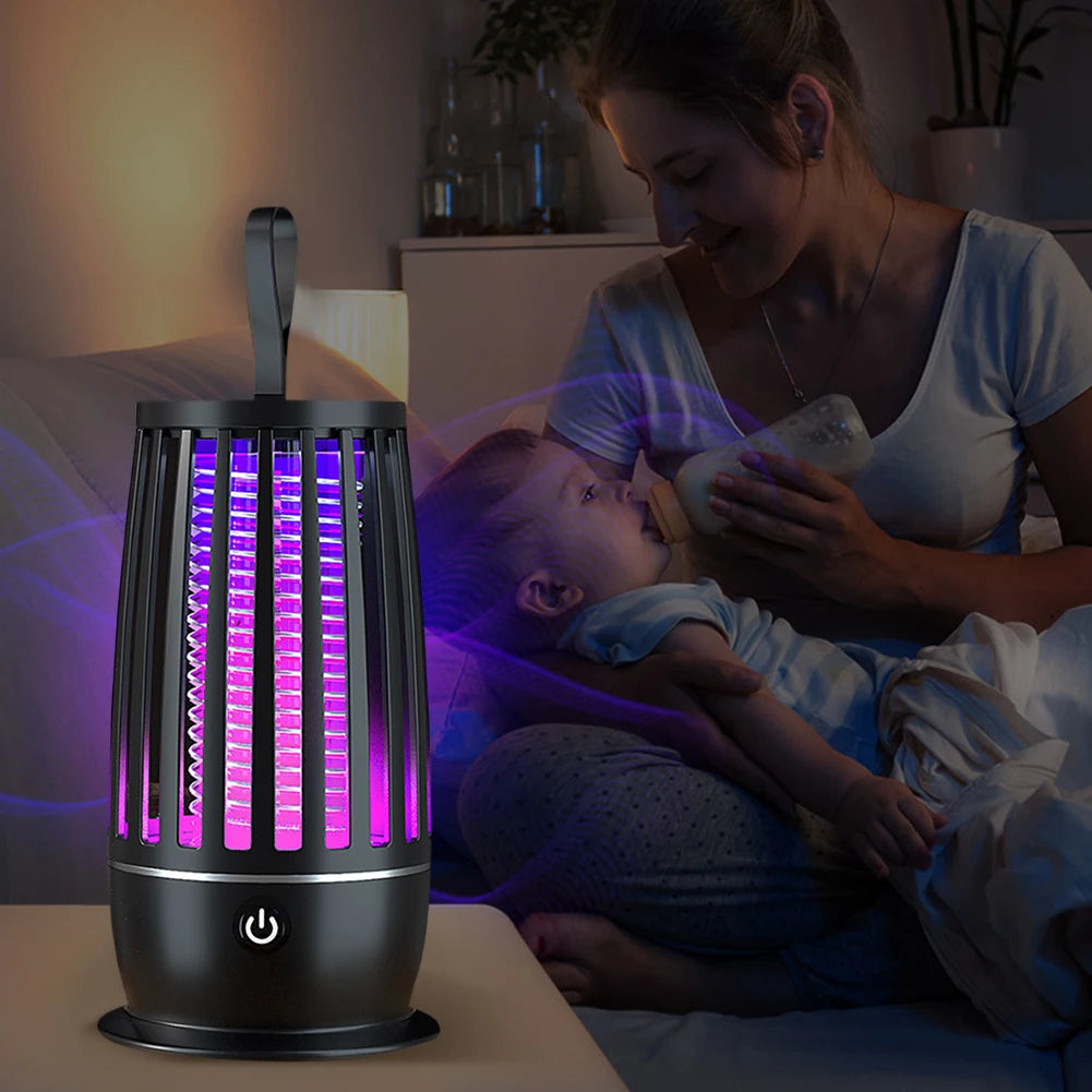Alloet USB Rechargeable Mosquito Zapper Insect-Killer With Ambient-Glow Night Light