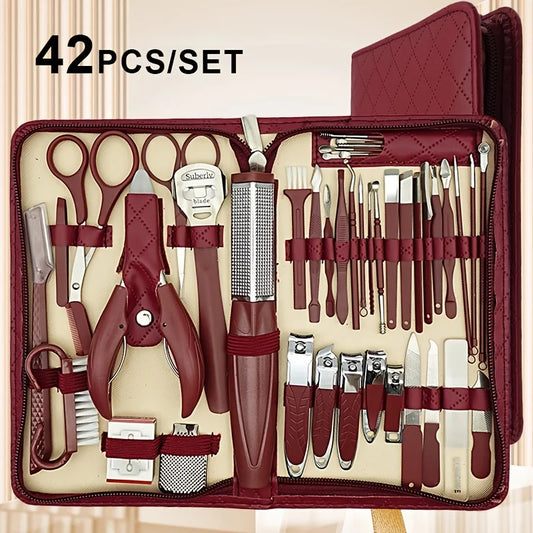 Hign Concerned 42 In One Stainless Steel Nail Clipper Set