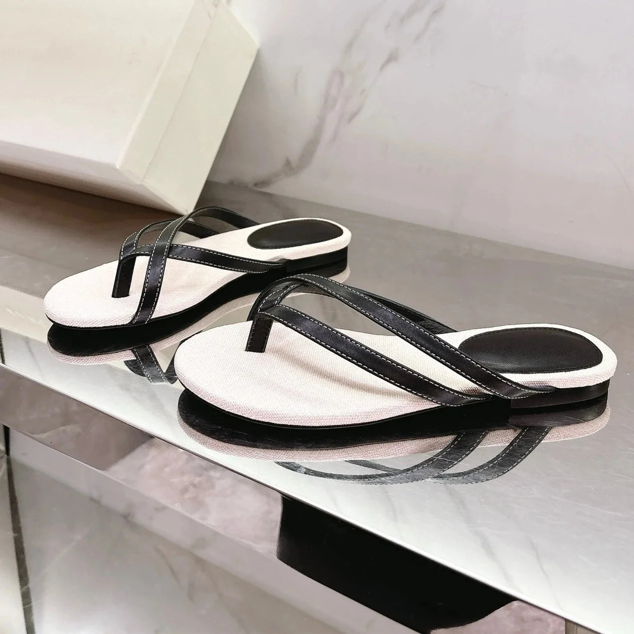 Guansiyao Patent Leather Open Toe Slingback Heels Women